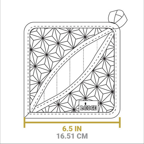 Silicone and Fabric Potholder