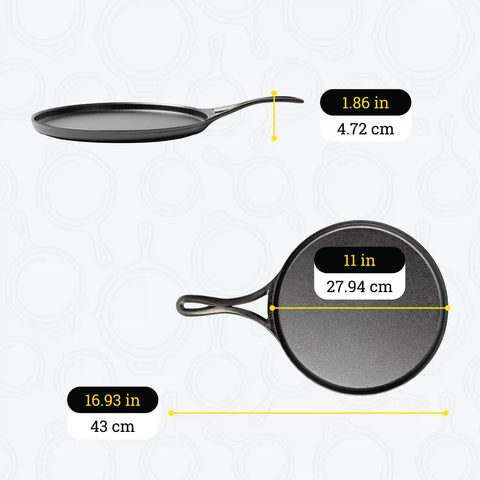 Blacklock 11 Inch Lightweight Cast Iron Griddle