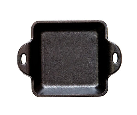 Heat-Treated 10 Ounce Square Cast Iron Mini Server 