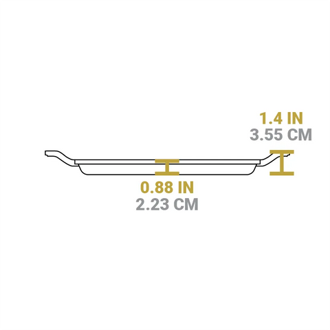 Chef Collection 11 Inch Cast Iron Square Griddle 