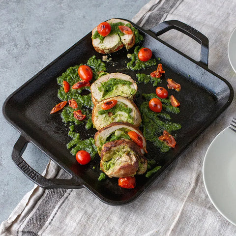 Chef Collection 11 Inch Cast Iron Square Griddle 