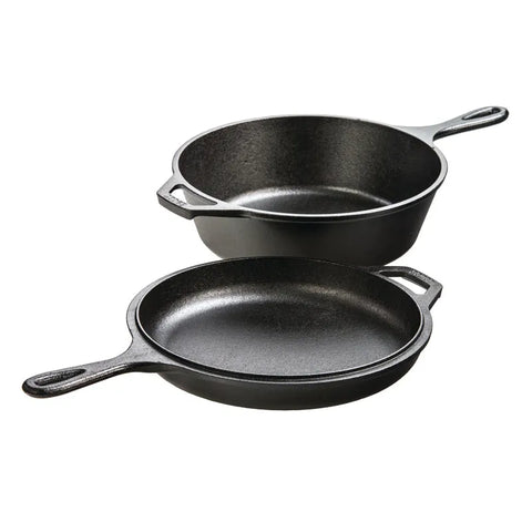 3.2 Quart Seasoned Cast Iron Combo Cooker