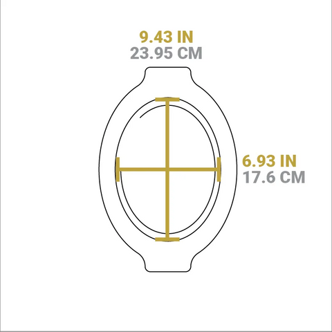 Grip Style Oval Wood Underliner